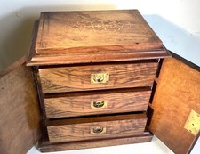 Antique Inlaid Walnut Table