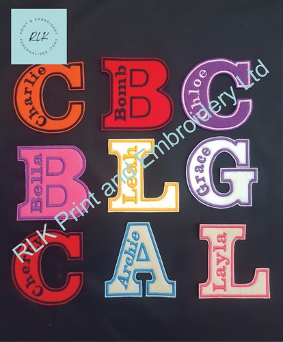 Personalised embroidered name - personalised,