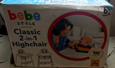 Bebe Style Classic 2-in-1 Highchair - White