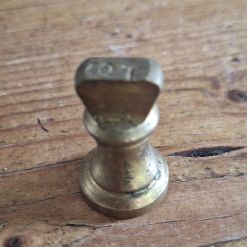 Vintage brass bell weight - vintage,