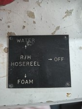 Used Vintage Fire Engine Label