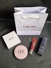 Dior Beauty Vip Gift Set Pink Compact Mirror Addict Lip Glow Butter Black Cherry