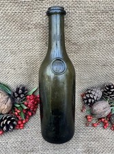 Antique Pernod Fils Seal Embossed Glass Pontil Bottle Absinthe Collectable c1890