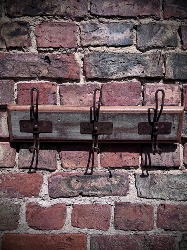 Reclaimed wooden coat hooks - reclaimed,