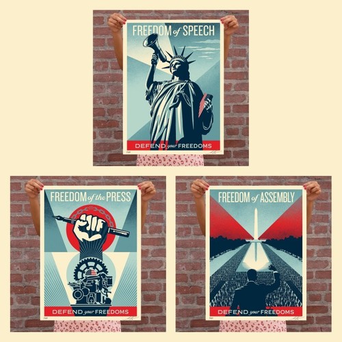 Shepard fairey set - set, of