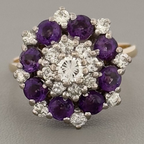 18ct yellow gold amethyst - 18ct,