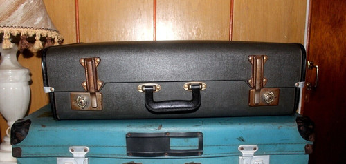 Wooden antique steamer trunk - antique,