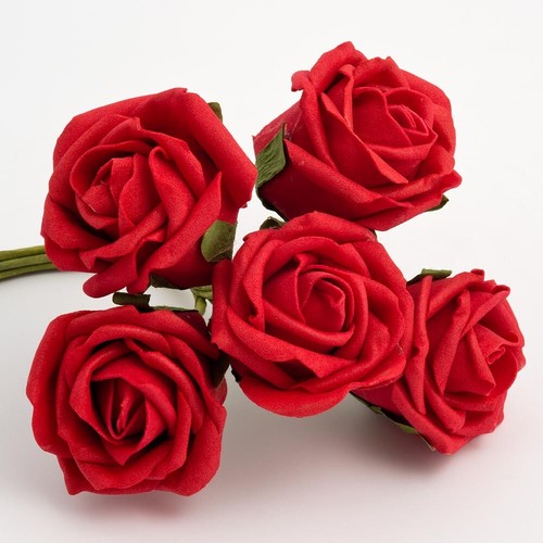 5cm foam roses - foam, bunch