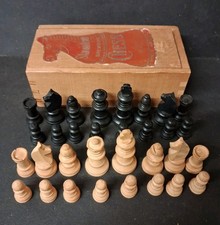 Vintage Wooden Chess Set House