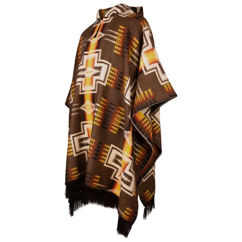 Alpaca wool hooded poncho - alpaca,