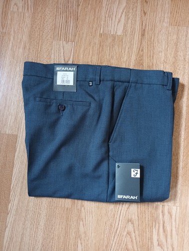 Farah mens trousers - mens, grey