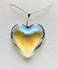 Stunning Ab White Lined Murano