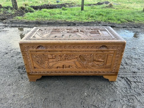 Vintage oriental camphor - oriental, wood