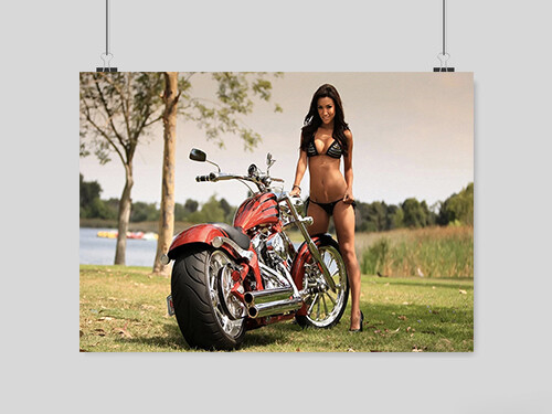 Hot sexy girl - hot, superbike