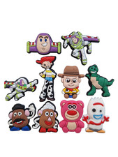 Lot of 10 Toy Story Star Wars Croc Charms Jibbitz Shoes & Bags Cartoon Charms 