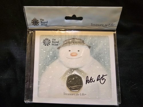 Snowman signed 50p pack - snowman,