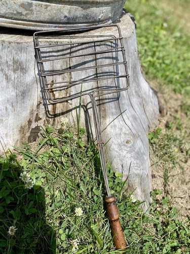 Vintage primitive open fire - vintage,