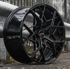 Black x4 19" Velocity VC4 Alloys Audi TT A3 A4 VW Golf Caddy A CLA GLA C Class