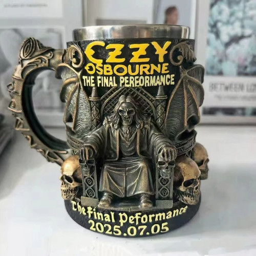 Halloween skull mug ozzy - 3d,
