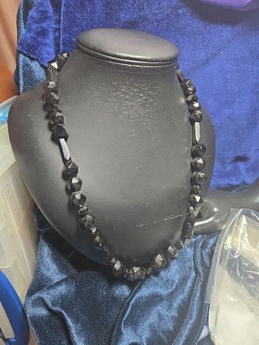 Antique victorian whitby jet - antique,