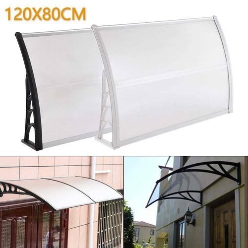 White black door canopy awning - white/black,