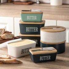 Ceramic french butter dish