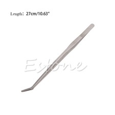 Curved Tweezers for Aquariums Fishtanks Plant Long Feeding Tongs Efficient Tool