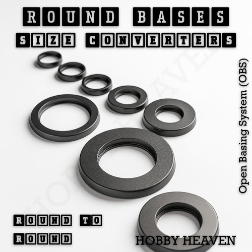 Wargaming round plastic bases - plastic,