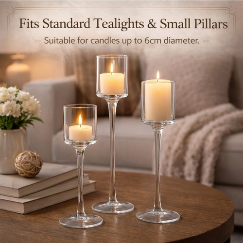 Clear glass tealight - clear,