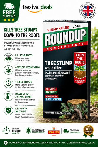 Roundup tree stump - stump, and