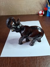 5.5inch Resin Elephant Figurine No Makers Name 1 Tusk Missing And  Other Broken
