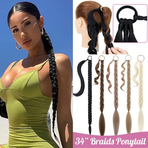 Braid ponytail wrap - 34",