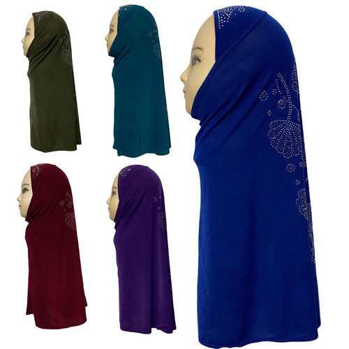 One piece stretchy hijab - piece,