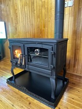 cast iron wood burning cook