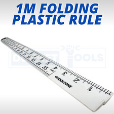 Long Ruler 1m Folding Metric Imperial DIY Rule Yard Stick Carpenters Metre
