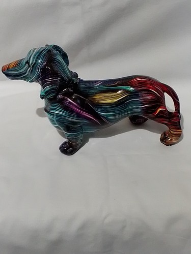 Graffiti dachshund ornament - graffiti,