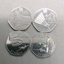  JOBLOT x4 Olympic 50p Coins