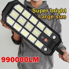 9900000LM Commercial LED Solar Street Light Dusk to Dawn Road Lamp Motion Sensor