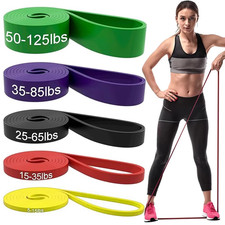 Resistance Bands Pull Up Heavy Duty Set Assisted Exercise Tube Gym Home Fitness