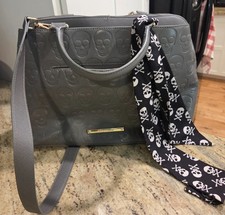 Betsey Johnson Gray Embossed
