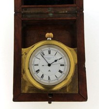 H Williamson 2359 Silver English Deck Watch Pocket Watch Boxed - Serviced