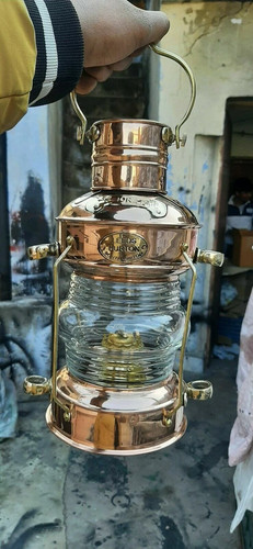 Brass copper anchor oil lamp - oil,