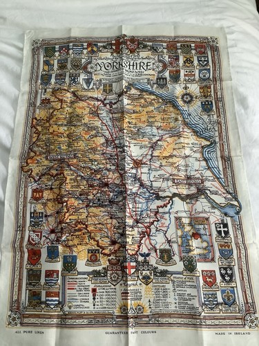 Yorkshire map coats of arms - &,