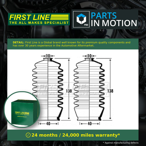 Steering rack boot fits toyota - boot,