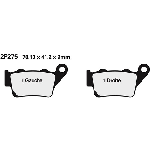 Nissin pad brake rear - pad,, brake,