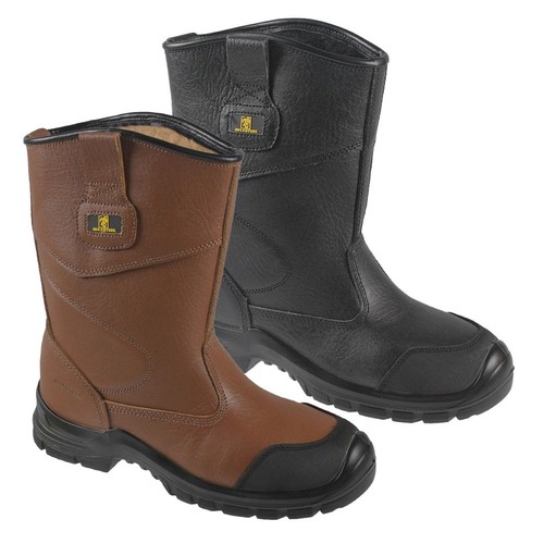 Mens leather rigger - leather, boots