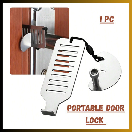 Portable door lock hardware - door,
