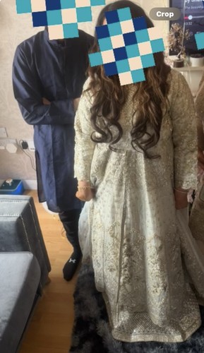 Beautiful embroidered nikah - embroidered,
