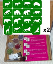 32 x African Animal stencils