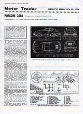 Porsche 356/B 1962 Motor Trader Continental Service Data Sheet No.2/CSD